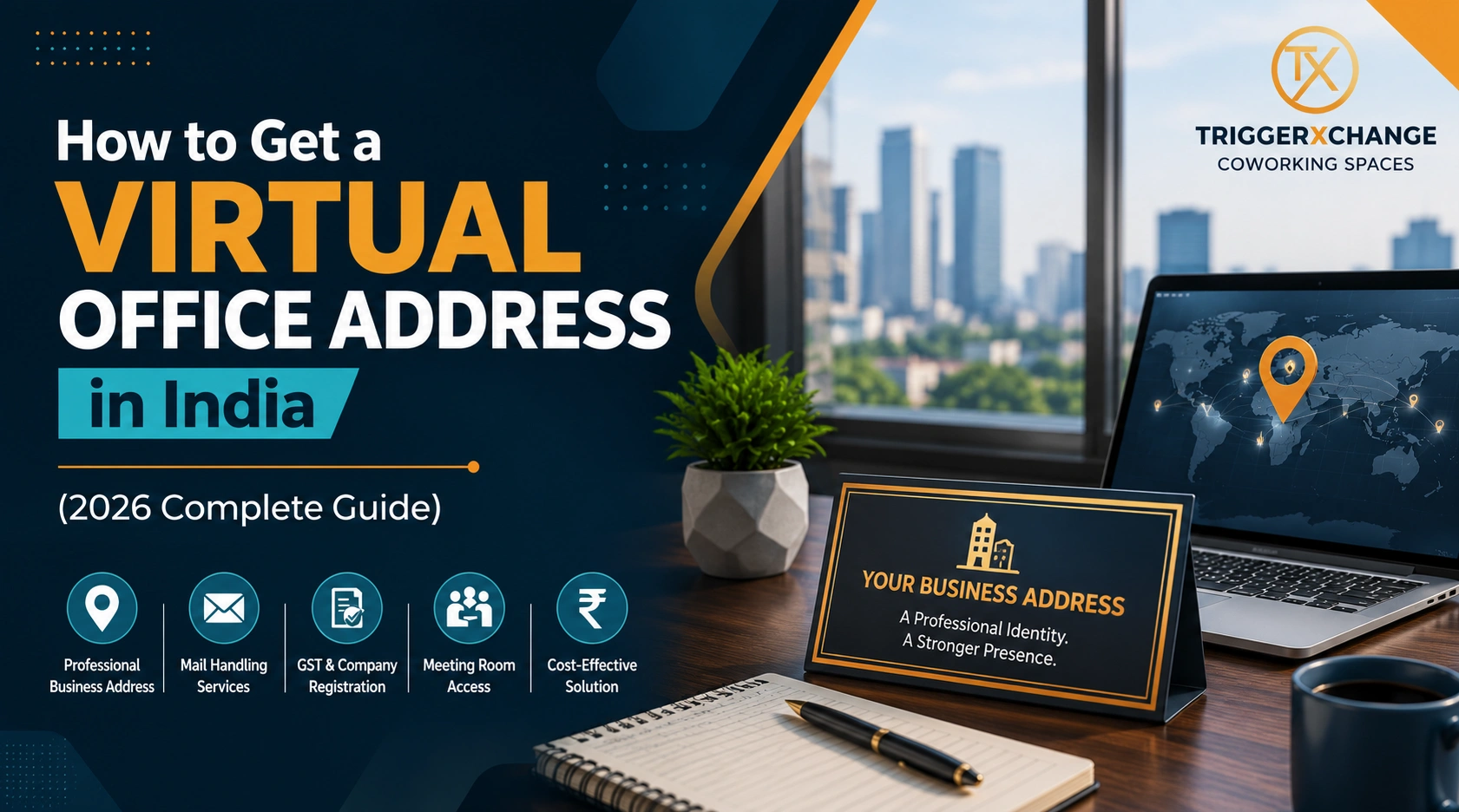 Virtual office address setup for GST and company registration in India